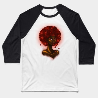 Ebony Rose Afro Baseball T-Shirt